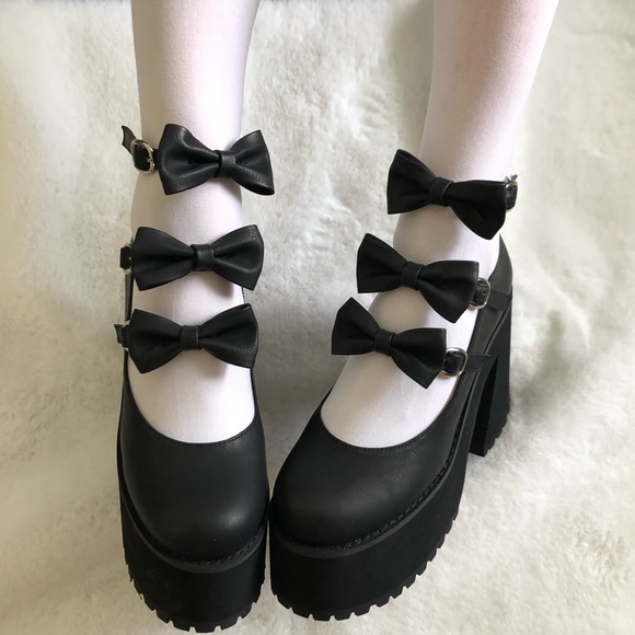 Dolls Kill Shoes Dolls Kill X Cm 3 Strap Platform Mjs Nwt Poshmark